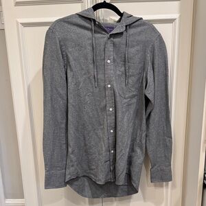 Ralph Lauren Gray Hooded Casual Shirt